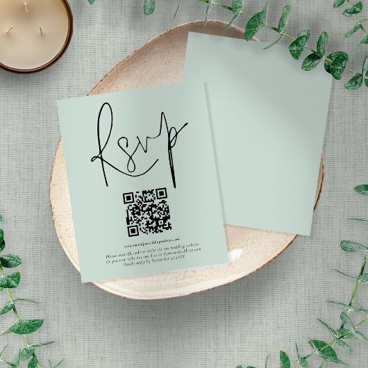 Budget Mint QR Code Script Weduwend RSVP