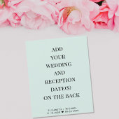 Budget Mint Wedding Reception