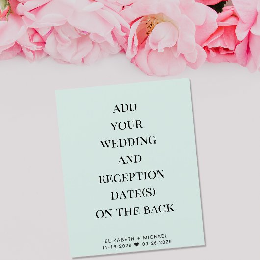 Budget Mint Wedding Reception