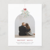 Budget Mistletoe minimalistische boog foto Kerstmi (Voorkant)