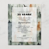 Budget Misty Forest Retirement Invitations (Voorkant)