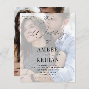 Budget Misty White Shades Photo Wedding