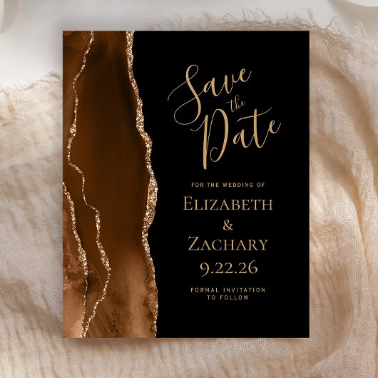 Budget Mocha Bruin Goud Agate Zwart Bewaar de Datu