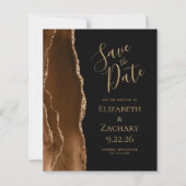Budget Mocha Bruin Goud Agate Zwart Bewaar de Datu (Voorkant)