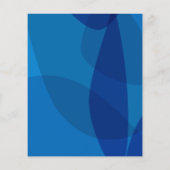 Budget Mod Abstract Blauwe GraduPartij nodigt uit (Achterkant)