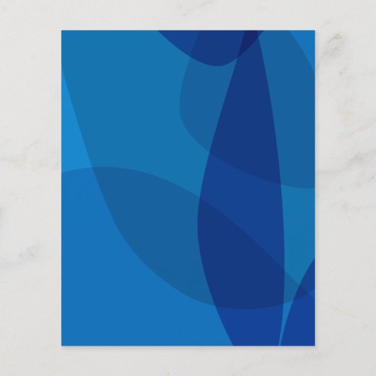 Budget Mod Abstract Blauwe GraduPartij nodigt uit (Achterkant)