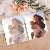 Budget MOD Calligrafie met Duo Photo Save the Date