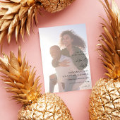 Budget MOD Calligrafie met Duo Photo Save the Date Flyer