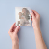 Budget MOD Calligrafie met Duo Photo Save the Date Flyer (Hand)