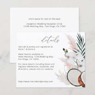 Budget MOD Coconut Coral White Floral - Gegevens