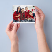 Budget MOD Ele Minimal Prettige feestdagen Foto Flyer (Hand)