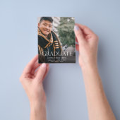 Budget Mod Foto Afsluitingsfeest Verticaal Donker Flyer (Hand)