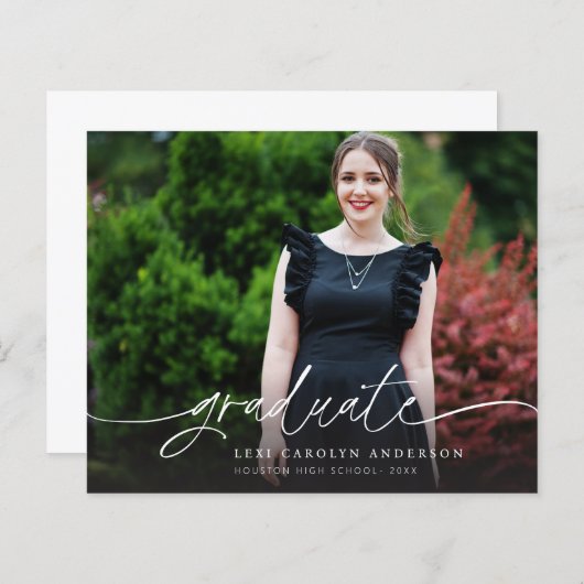 Budget MOD Foto & Calli 4 Afstuderen Aankondiging (Voorkant / Achterkant)