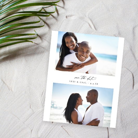 Budget MOD H Duo Foto De datum opslaan Flyer