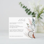 Budget MOD Kokosnoot Koraal Witte Bloemdetails (Staand voorkant)