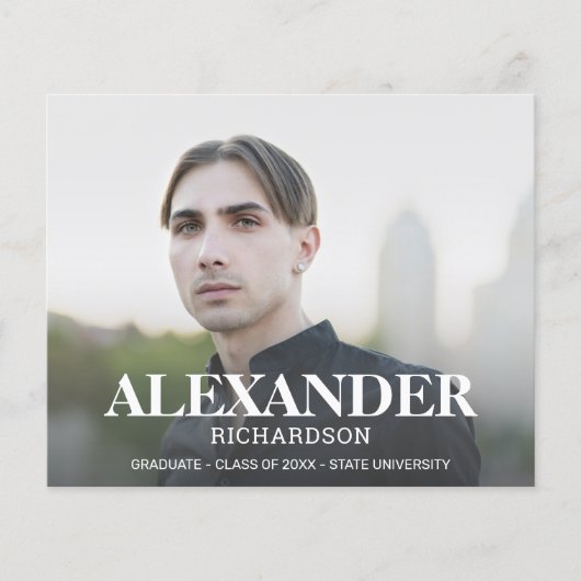 Budget Mod Name Photo Graduparty Flyer (Voorkant)