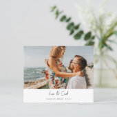 Budget MOD Para Foto Horizontale Save the Date (Staand voorkant)