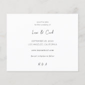 Budget MOD Para Foto Horizontale Save the Date Flyer (Achterkant)