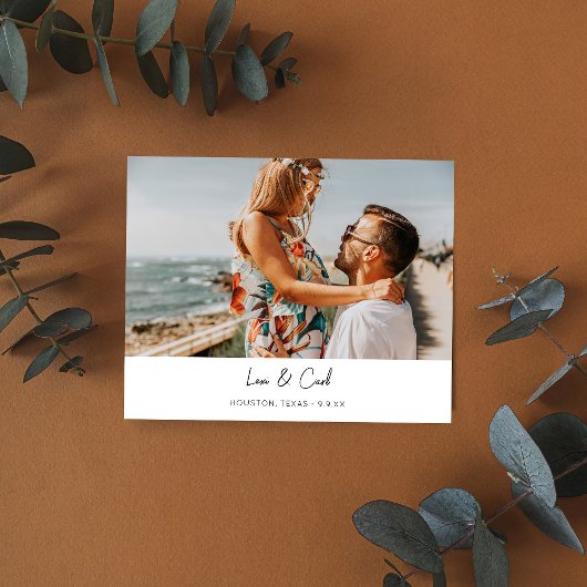 Budget MOD Para Foto Horizontale Save the Date Flyer