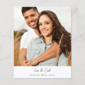 Budget MOD Para Foto Vertical Save the Date (Voorkant)