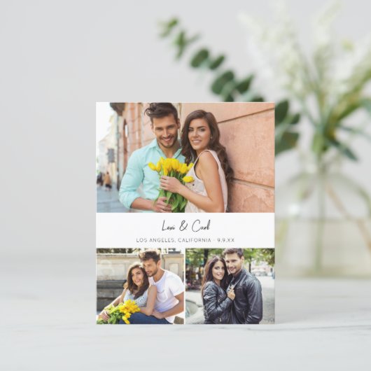 Budget MOD Para Photo Trio H Save the Date (Staand voorkant)