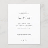 Budget MOD Para Photo Trio H Save the Date Flyer (Achterkant)