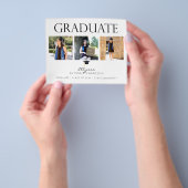 Budget Mod Pet 4 Foto Afstuderen Aankondiging 2 Flyer (Hand)