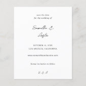 Budget MOD V Foto Bold Save the Date - Darker (Achterkant)