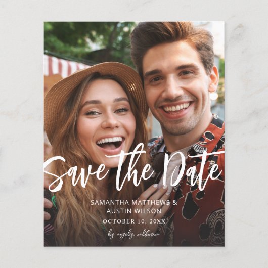 Budget MOD V Foto Bold Save the Date - Lighter (Voorkant)