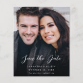 Budget MOD V Foto Elegant Save the Date - Donkerde (Voorkant)
