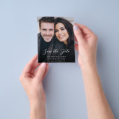 Budget MOD V Foto Elegant Save the Date - Donkerde Flyer (Hand)