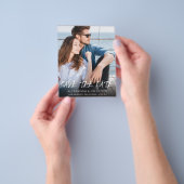 Budget MOD Ver Foto & Calligrafie 5 Save the Date Flyer (Hand)