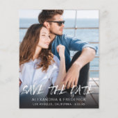 Budget MOD Ver Foto & Calligrafie 5 Save the Date Flyer (Voorkant)