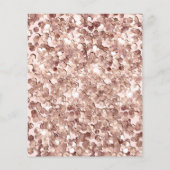 Budget Modern 13e Verjaardag Roos Gold Party Flyer (Achterkant)