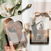 Budget Modern 2 foto bruiloft uitnodiging