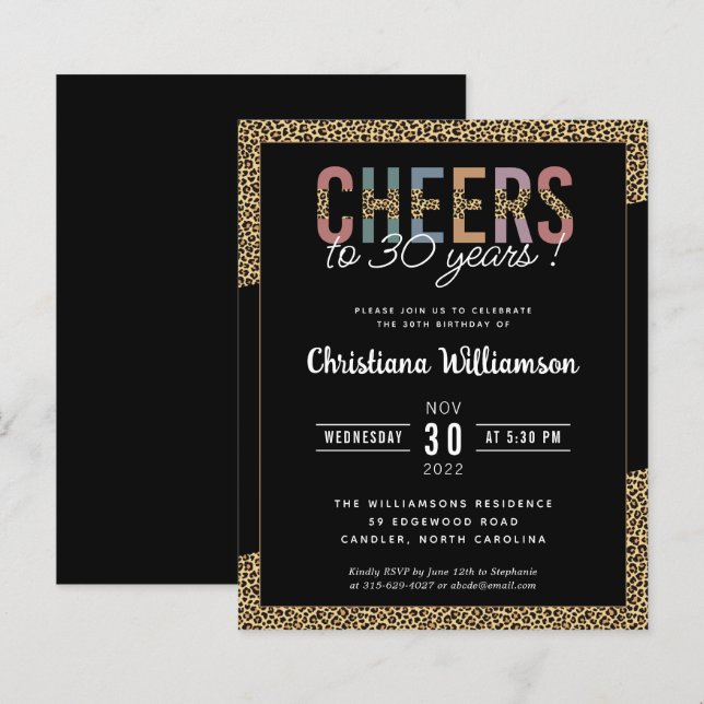 Budget Modern 30e verjaardag van Leopard van de Pa (Voorkant / Achterkant)