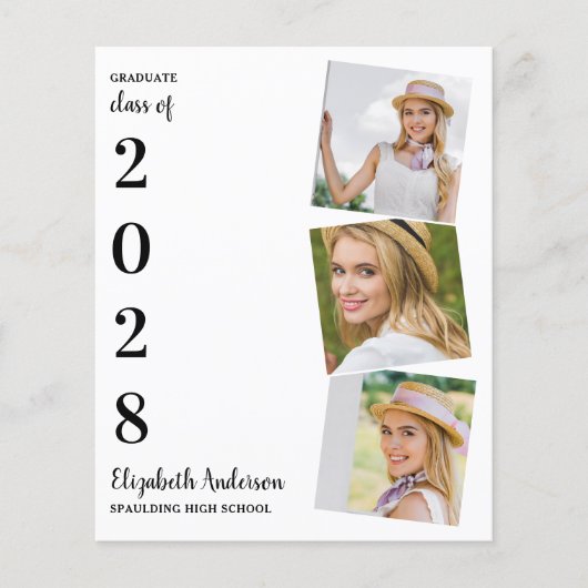 Budget Modern 3 Aankondiging van het Foto Afstuder (Voorkant)