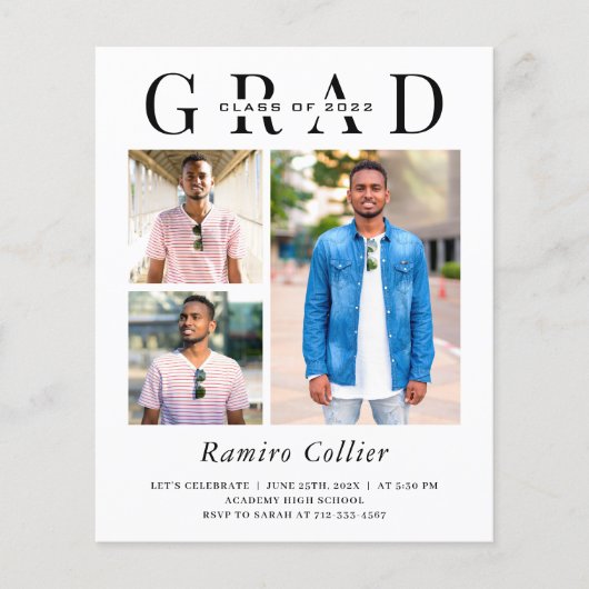 Budget Modern 3 Foto Afstuderen Celebration (Voorkant)