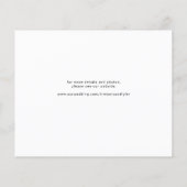 Budget modern 3 foto collage bruiloft opslaan datu (Achterkant)