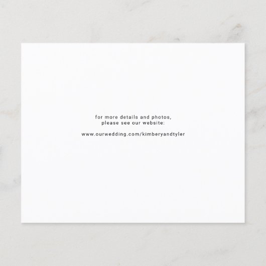 Budget modern 3 foto collage bruiloft opslaan datu (Achterkant)