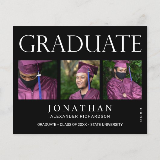 Budget Modern 4 Aankondiging van het Foto Afstuder (Voorkant)