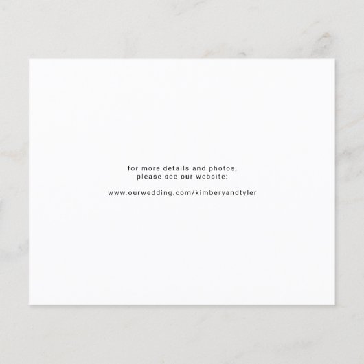 Budget modern 4 foto collage bruiloft opslaan datu (Achterkant)