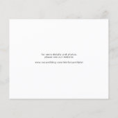 Budget modern 4 foto collage bruiloft opslaan datu flyer (Achterkant)