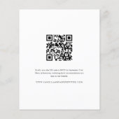 Budget Modern 4 Foto QR Code Bruiloft uitnodiging (Achterkant)