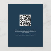 Budget Modern 4 Foto QR Code Bruiloft uitnodiging (Achterkant)