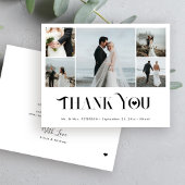 Budget modern 5 foto collage bruiloft dank u