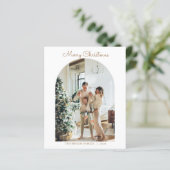BUDGET Modern 5 Foto Goud Vrolijk Kerstfeest Arch (Staand voorkant)