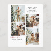 BUDGET Modern 5 Foto Rood Vrolijk Kerstfeest Arch (Achterkant)