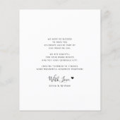 Budget modern 6 foto collage bruiloft dank u flyer (Achterkant)