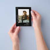 Budget modern AFSTUDEERDER Foto Afstuderen - zwart Flyer (Hand)